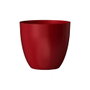 Plastiken Macetero de Plástico Color Rojo Ø18 cm - Cuenco para Plantas