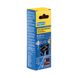 Rapid Remaches tipo broca de aluminio Ø 4 x 12 mm, 50 uds