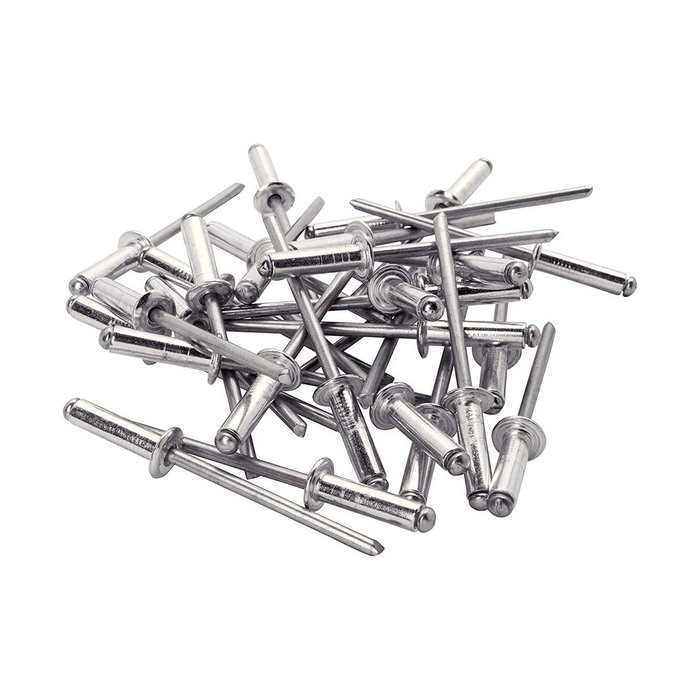 Rapid Remaches tipo broca de aluminio Ø4.8 x 14 mm, 50 uds + broca Rapid Remaches tipo broca de aluminio Ø4.8 x 14 mm, 50 uds + broca