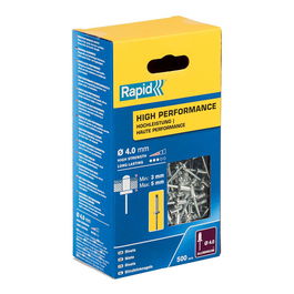 Rapid Caja 500 Remaches Ø4x8mm 5001432 - Aluminio de Alto Rendimiento para Aplicaciones Expuestas