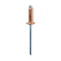 Rapid Remaches de aluminio cobreado ø4 x 10 mm, 50 uds