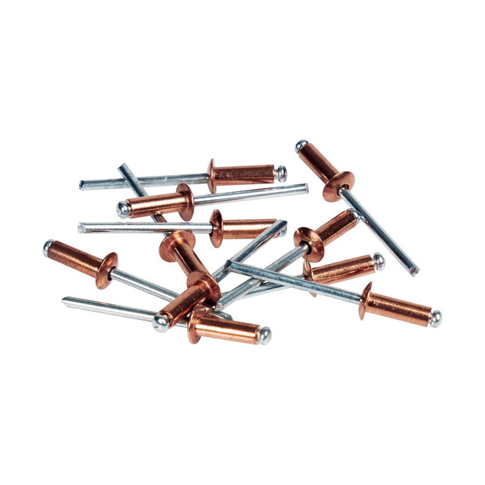Rapid Remaches de aluminio cobreado ø4 x 10 mm, 50 uds