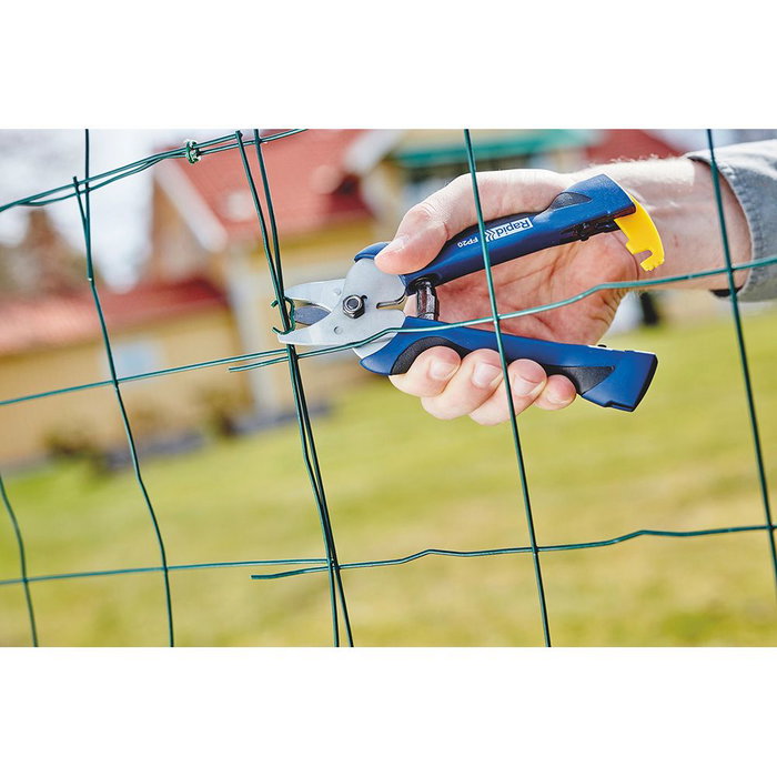 Rapid Tenazas para cercas FP20, Herramienta Versátil con Empuñadura Ergonómica para Sujetar Mallas de Alambre