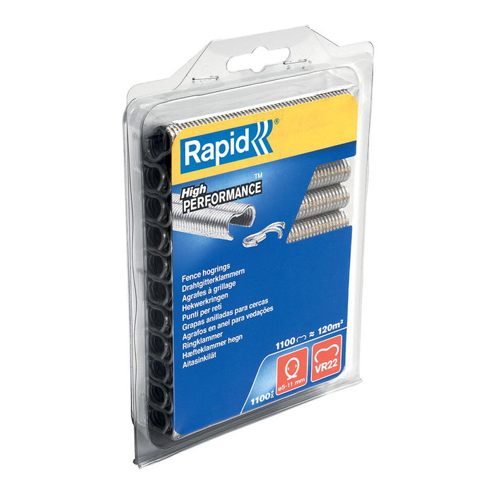 Rapid Grapas Anilladas para Cercas Vr22 1.1m Galvanizada 1100 Piezas 40108806 Rapid Grapas Anilladas para Cercas Vr22 1.1m Galvanizada 1100 Piezas 40108806