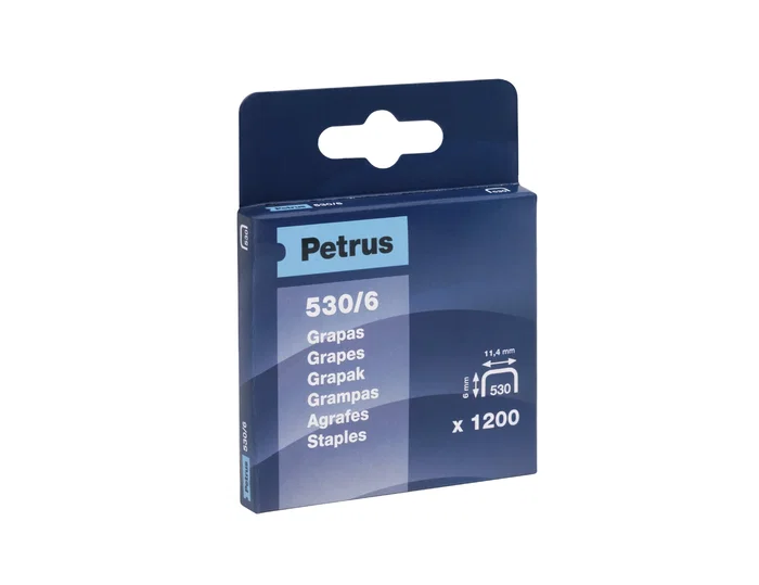 Petrus Grapas Cobreadas Modelo 530/6 mm, 1200 unidades Petrus Grapas Cobreadas Modelo 530/6 mm, 1200 unidades