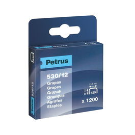 Petrus Grapas mod. 530/12mm 77516 - Caja 1200 piezas cobreadas