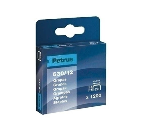 Petrus Grapas Cobreadas Modelo 530/12 mm, 1200 uds Petrus Grapas Cobreadas Modelo 530/12 mm, 1200 uds