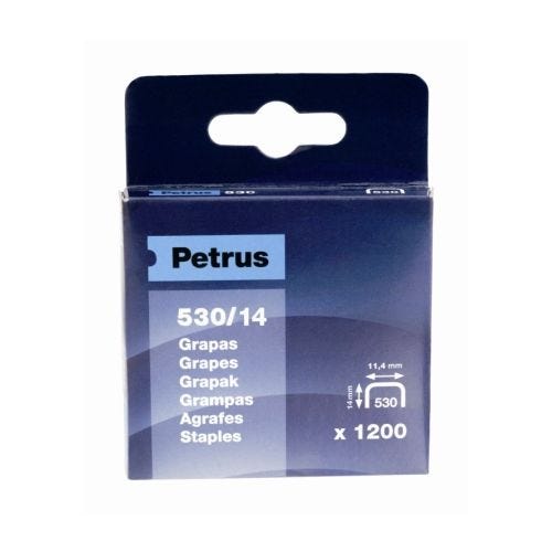 Petrus Grapas Cobreadas Modelo 530/14 mm, 1200 uds