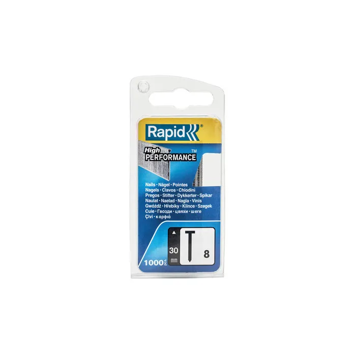 Rapid Puntas Galvanizadas N ° 8/30 mm Alambre Fino
