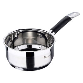 Masterpro Cazo Foodies BGMP-1500-BK Acero Inoxidable Ø16 x 7,5 cm 1,3 L Apto para Inducción Gas Eléctrica Vitrocerámica Halógeno
