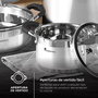 Masterpro Olla BGMP-1502-BK Acero Inoxidable 5 L Ø24 x 12 cm Foodies