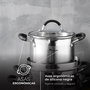 Masterpro Olla BGMP-1502-BK Acero Inoxidable 5 L Ø24 x 12 cm Foodies