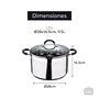 Masterpro Olla Acero Inoxidable Foodies BGMP-1506-BK 9,5L Ø28x16,5cm Inducción