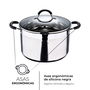 Masterpro Olla Acero Inoxidable Foodies BGMP-1506-BK 9,5L Ø28x16,5cm Inducción
