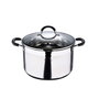 Masterpro Olla Foodies de acero inoxidable con tapa de vidrio 9,5 l