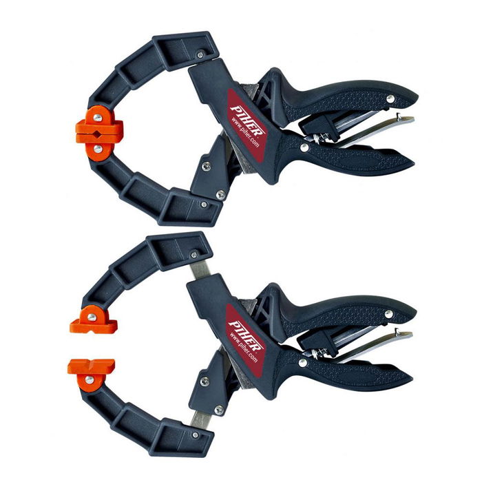 Piher Pinza de Presión Extensible 16 cm Brazos de Acero Mordazas Pe No Deja Huella