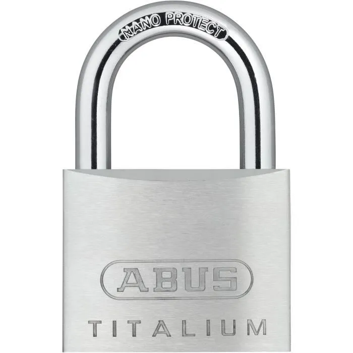 Abus Candado 64TI/50 Titalium Cuerpo de Aluminio Llave Paracéntrica Riesgo de Robo Medio Abus Candado 64TI/50 Titalium Cuerpo de Aluminio Llave Paracéntrica Riesgo de Robo Medio