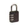 Abus Candado Combinación Negro 715/20 20mm Cuerpo Sólido Zinc Arco Acero Código 4 Dígitos