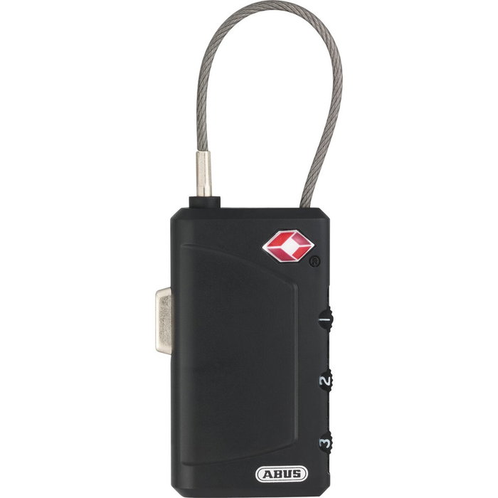 Abus Candado de Combinación TSA 30mm con Arco de Cable Retráctil