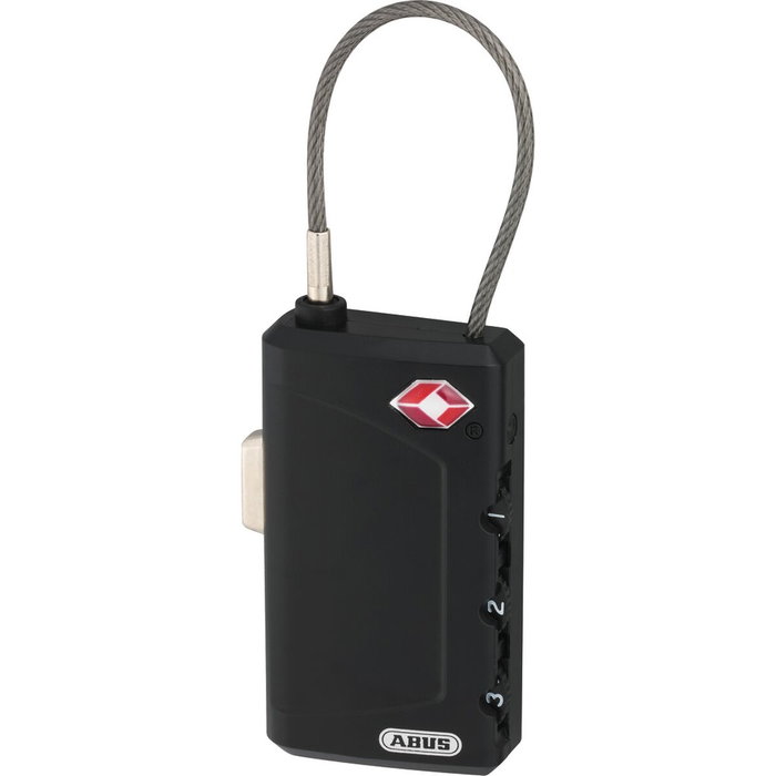 Abus Candado de Combinación TSA 30mm con Arco de Cable Retráctil