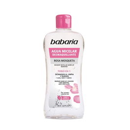 BABARIA Agua Desmaquillante Micelar Rosa Mosqueta 400 ml