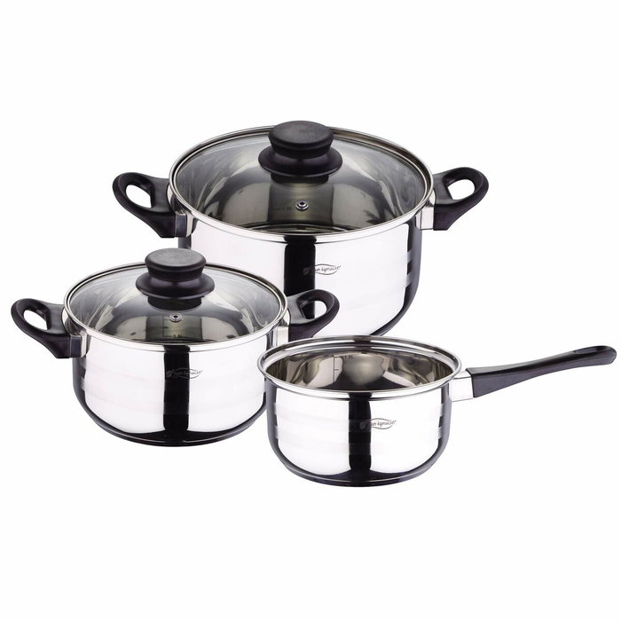 San Ignacio Batería de cocina de 5 piezas en acero inoxidable para inducción