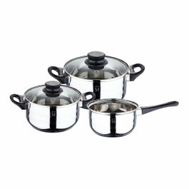 San Ignacio Batería de cocina de 5 piezas en acero inoxidable para inducción