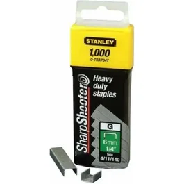 Stanley Grapas tipo G 4/11/140 - 10 mm para trabajo pesado, Caja de 1000 uds