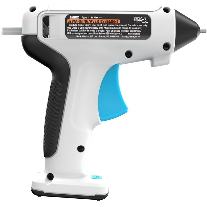 Black+Decker Pistola de Cola BCGL115-XJ 3,6 V con Barra de Silicona ø7 mm