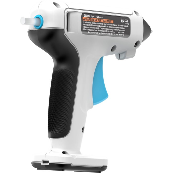 Black+Decker Pistola de Cola BCGL115-XJ 3,6 V con Barra de Silicona ø7 mm