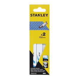 Stanley Hojas sierra de sable Sta22132-xj 15,2 cm metal fino, pack 2 uds