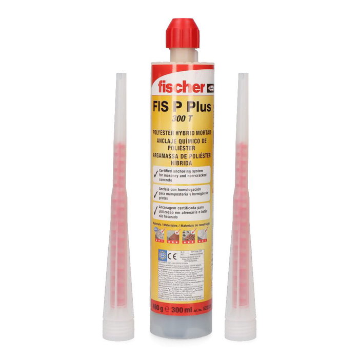 FISCHER FIS P Plus 300T Anclaje Químico de Poliéster sin Estireno 300 ml FISCHER FIS P Plus 300T Anclaje Químico de Poliéster sin Estireno 300 ml