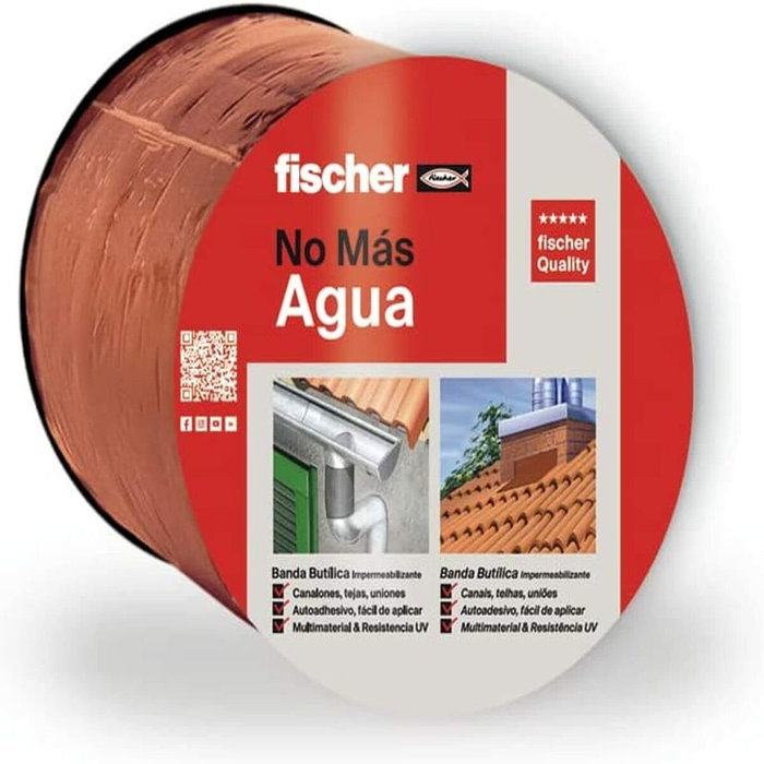 Fischer Banda butílica terracota 10 cm x 10 m Fischer Banda butílica terracota 10 cm x 10 m