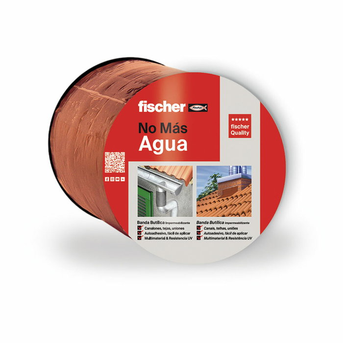 Fischer Banda butílica terracota 10 cm x 10 m Fischer Banda butílica terracota 10 cm x 10 m
