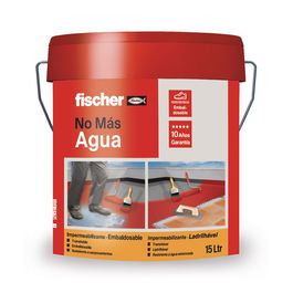 Fischer 564317 - Pintura Impermeabilizante Embaldosable Gris 15 l para Terrazas, Tejados y Superficies Transitables - Modelo Elk10