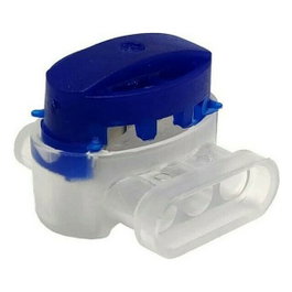 Solera Conector estanco con gel IP67 para cable de 3x1,5mm² Azul (5 uds)
