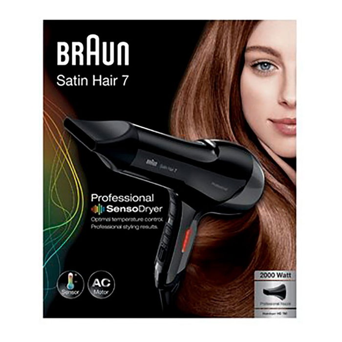 Braun Satin Hair 7 Professional Secador de Pelo 2000W BRHD780E con Tecnología Iontec