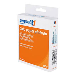 Unecol Cola Universal para Papel Pintado 125 g - Adhesivo Celulósico en Escamas, Alta Calidad, Fácil Mezcla, Extrafuerte, Soluble en Agua Fría