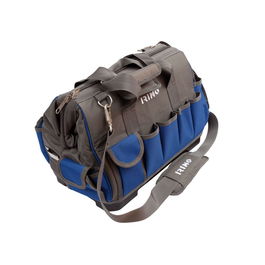 Irimo Bolsa de herramientas cerrada base rígida 16 pulg con múltiples bolsillos y soporte para cinta métrica