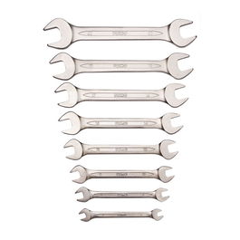 Irimo 10-8-h Juego de llaves fijas de 8 piezas, 6x7 mm a 20x22 mm, Acero Cromado Mate