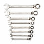 Irimo Juego de llaves combinadas con carraca fija 8 - 19 mm, 8 piezas