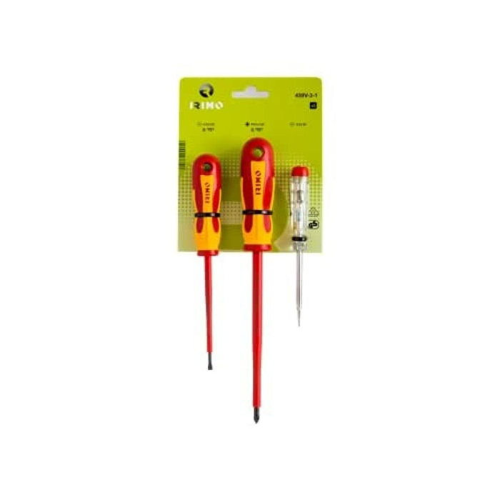 Irimo Juego de 2 Destornilladores 1000V + Tester
