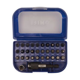Irimo 475-32-1 - Juego de 32 Piezas con Portapuntas Magnético 1/4", Puntas Phillips Pozidriv Torx HEX Ranuradas para Atornillador