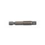 Irimo 475A-50-1 Adaptador hexagonal macho a cuadrado macho 1/4" 50 mm, Aleación de acero, DIN 3120, con bola de fricción, en soporte