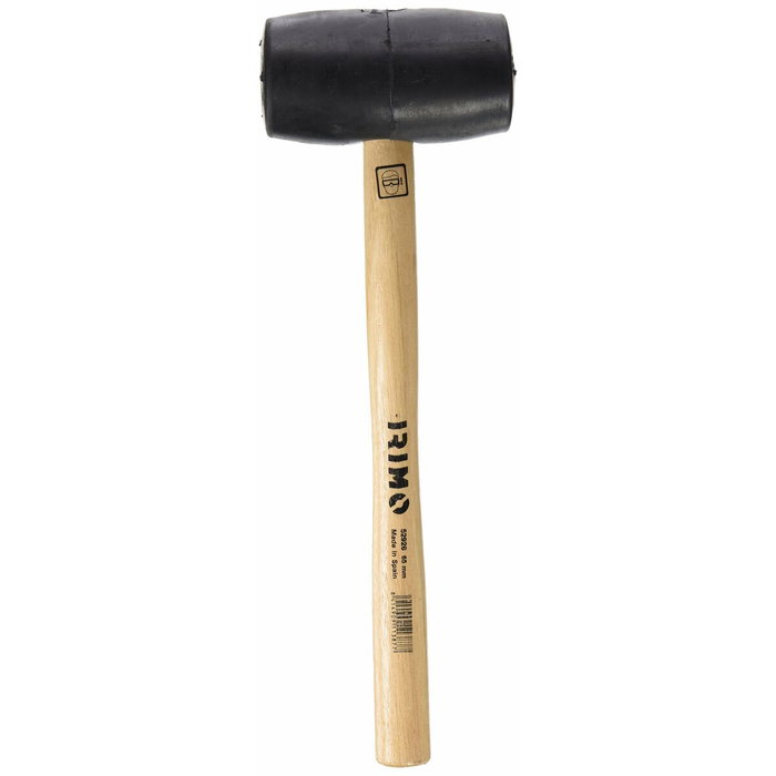 Irimo Maza de goma de 65 mm con mango de madera Irimo Maza de goma de 65 mm con mango de madera