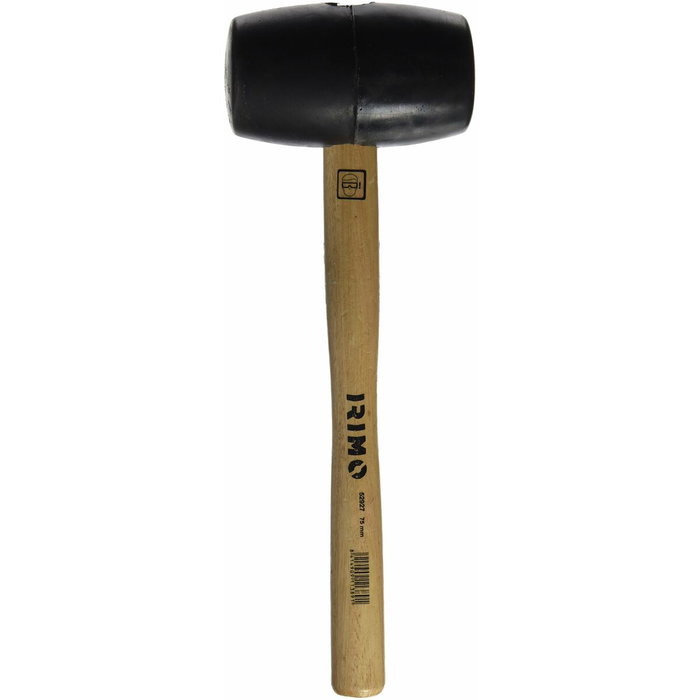 Irimo Maza de goma con mango de madera de 75 mm