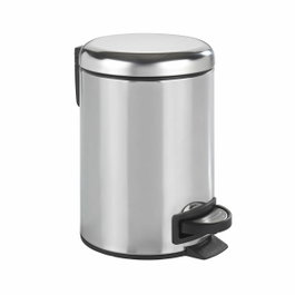 Wenko Papelera de pedal Leman 3l acero inoxidable brillante