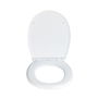 Wenko Tapa de WC Vorno Neo 24571100, Asiento de WC con Cierre Suave Easy-Close, Sujeción Fix-Clip de Acero Inoxidable, Blanco