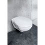 Wenko Tapa de WC Vorno Neo 24571100, Asiento de WC con Cierre Suave Easy-Close, Sujeción Fix-Clip de Acero Inoxidable, Blanco