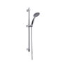 Wenko 25450100 Barra de Ducha con Flexo y Mango Serie Young Line Cromo Acero Inoxidable 66cm